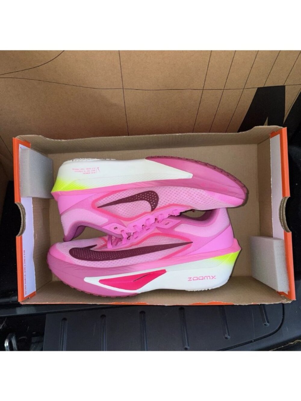 NEW Zoom Fly 6 Running Shoes Women's Size 7.5 Pink Spell/Bordeaux FN8455-602 - Picture 7 of 7
